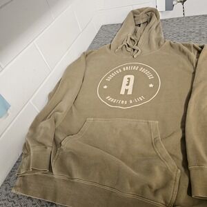 Independent Trading Co‎ Sweatshirt Mens Medium Tan Hoodie Monsters A List